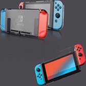 Nintendo Switch TPU case - Nintendo Switch screenprotector - clear case - screen protector Tempered - TPU - case en screenprotector voor Nintendo Switch