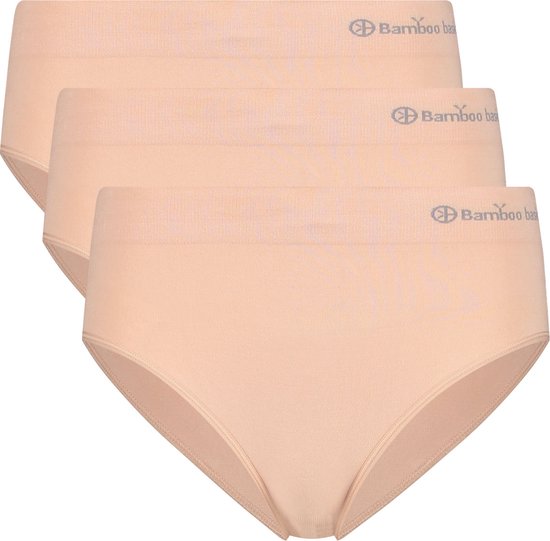 Bamboo Basics Naadloze Slip Belle - 3-pack - Roze Slip - Maat XL - Bamboe Ondergoed Dames Naadloos - Bamboe Slips