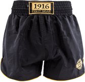 1916 Kickboksbroek Old School Zwart/Goud