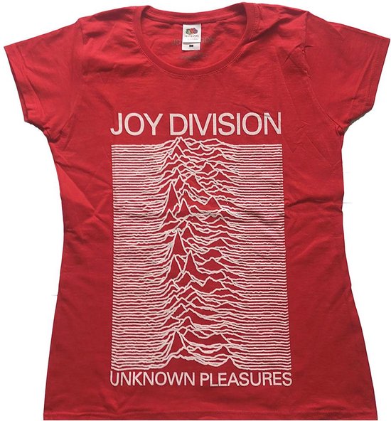 Joy Division - Unknown Pleasures Dames T-shirt - M - Rood
