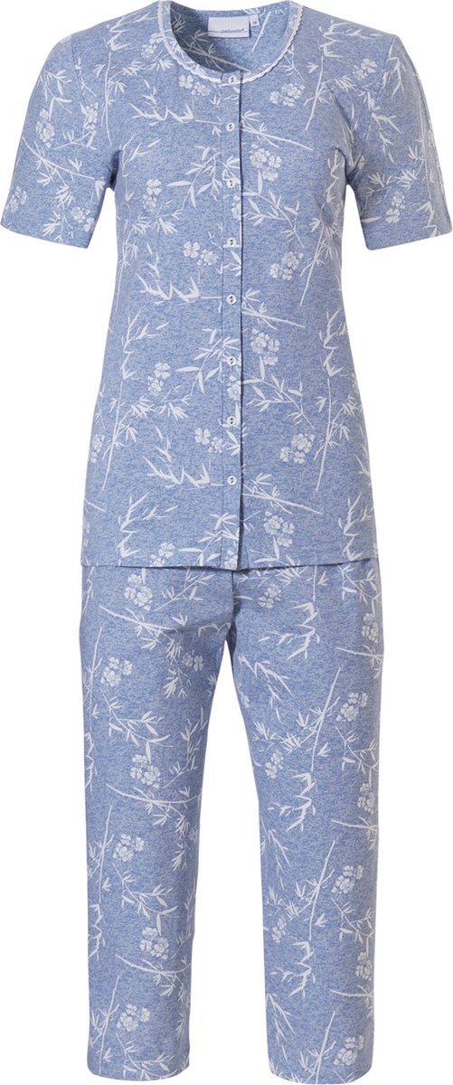 Pastunette Bamboo leaves - Dames Pyjamaset - Blauw