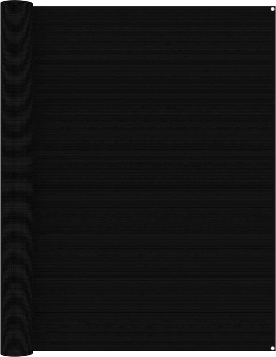 Decoways - Tenttapijt 250x500 cm zwart