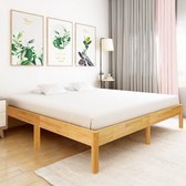 Decoways - Bedframe massief eikenhout 180x200 cm