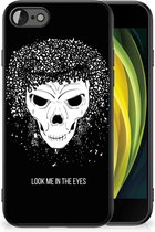 Smartphone Hoesje iPhone 7/8/SE 2020/2022 TPU Bumper met Zwarte rand Skull Hair