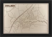 Houten stadskaart van Swalmen