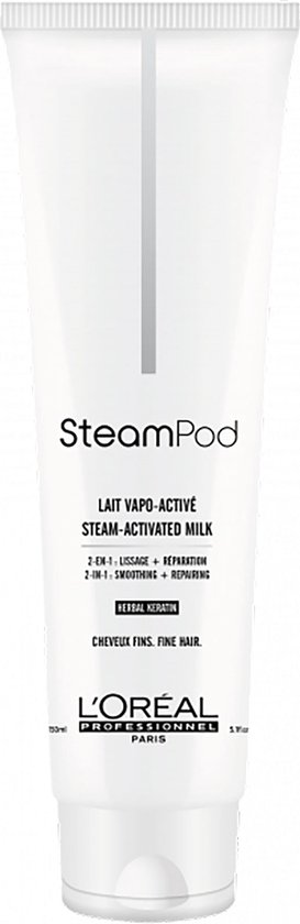 L'Oréal Professionnel Steampod Smoothing Milk - Stoom-geactiveerde Melk voor Fijn Haar 150ml - L’Oréal Professionnel