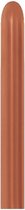 260 - Metallic Copper - 573 - 50 Stuks modeleerballon sempertex #kindercrea