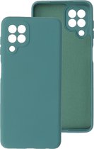 Wicked Narwal | 2.0mm Dikke Fashion Color TPU Hoesje voor Samsung Samsung Galaxy A22 4G Donker Groen