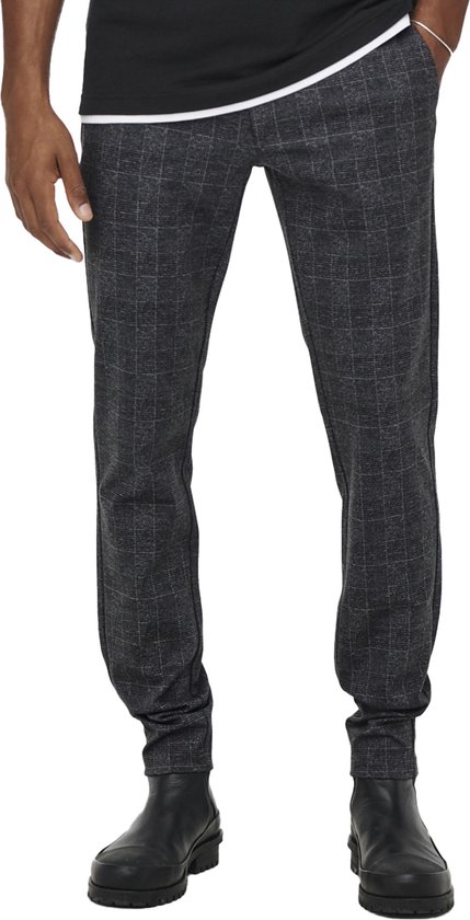 ONSMARK Slim Check Pants 9887 NOOS, Glacier Gray, 33W / 34L