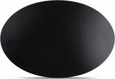Salt&Pepper - Placemat 45x30cm rubber ovaal zwart - TableTop - Set/6