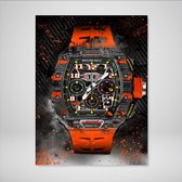 DEVICI Motiverende Wanddecoratie - Muurdecoratie - Richard Mille RM 11-03 McLaren - Canvas Wall Art Ingelijste Wanddecoratie Kantoor Ingelijste Kunstposters & Kunstprints