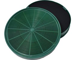 AllSpares Longlife Koolstoffilter (2st.) voor afzuigkappen geschikt voor AEG-Electrolux MCFE31 - 9029801306 en Faber 112.0185.278 (Ø200mm)