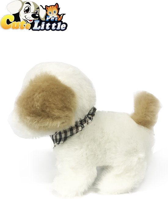 Little - Hond - schattig speelgoed knuffel hondje blaft en loopt... | bol.com