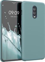 kwmobile telefoonhoesje voor OnePlus 6T - Hoesje met siliconen coating - Smartphone case in arctisch blauw