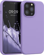 kwmobile telefoonhoesje voor Apple iPhone 13 Pro - Hoesje met siliconen coating - Smartphone case in violet lila