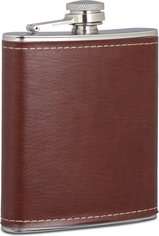 HIXA Heupfles - Roze - 3 Stuks - Flacon - Veldfles - RVS - Drinkfles