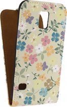 Samsung Galaxy S5 Neo Hoesje - Mobilize - Ultra Slim Serie - Kunstlederen Flipcase - Neo Flowers - Hoesje Geschikt Voor Samsung Galaxy S5 Neo