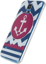 Samsung Galaxy S5 Hoesje - Xccess - Design Serie - TPU Backcover - Anchor - Hoesje Geschikt Voor Samsung Galaxy S5