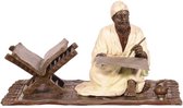 Bronzen beeld - Klassieke Scribe of Kopiist - Klassiek sculptuur - 11,2 cm hoog