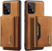 DG Ming - Samsung Galaxy A53 hoesje - 2 in 1 Magnetisch Portemonnee case - Bruin