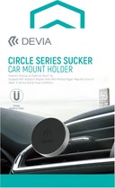 Devia Circle Ventilatierooster Telefoonhouder Auto met Magneet - Zwart