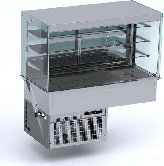 Drop-In Wandmodel Koelvitrine Recht - Roll-Up 4/1GN, CombiSteel 7495.0170