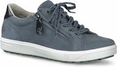 Jana Dames Sneaker - 23611-28-802 Jeansblauw - Wijdte H - Maat 39