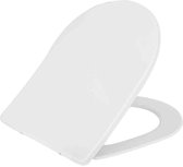 Shade Slim Toilet Toiletbril One-Touch Met Deksel Wit