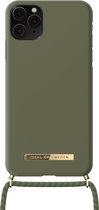 iDeal of Sweden Ordinary Necklace Case iPhone 11 Pro Max hoesje - Cool Khaki
