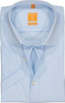 Redmond modern fit overhemd - korte mouw - lichtblauw - Strijkvriendelijk - Boordmaat: 37/38