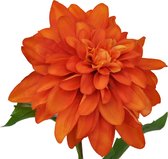 Fabulous Flowers - 2 stuks grand zijden dahlia XXL Ø 15 cm oranje 79 cm