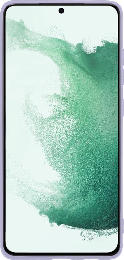 Coque Samsung Galaxy S22 Siliconen Lilas - Coque Arrière Samsung Galaxy S22 Silicone Lilas - Coque Samsung Galaxy S22 Siliconen Cover Lilas - 2 Pièces