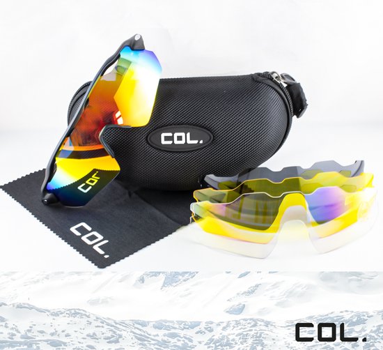 COL Sportswear - COL008 - Sportbril - 4 Verwisselbare lenzen - Mannen & Vrouwen
