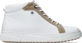 Wolky Veterschoenen Compass wit/beige leer