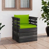 Decoways - Tuinfauteuil met kussens pallet grenenhout