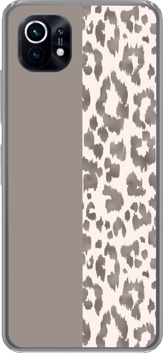 Telefoonhoesje Geschikt voor Xiaomi Mi 11 hoesje - Vacht - Dieren - Design - Siliconen Telefoonhoesje Telefoonhoesje