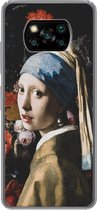 Coque Xiaomi Poco X3 Pro - Fille avec une boucle d'oreille perle - Vermeer - Jan Davidsz de Heem - Coque de téléphone en Siliconen