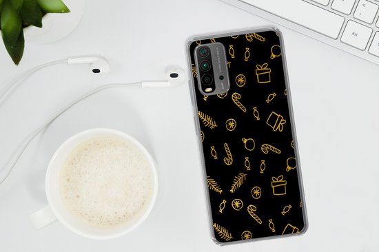 Coque de téléphone compatible avec Xiaomi compatible avec Redmi 9T - Noël - Cadeau - Snoep - Coque de téléphone en Siliconen Coque de téléphone