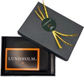 Lundholm Luxe heren portemonnee heren leer zwart - cadeau voor man - cadeau set mannen geschenkset voor hem - mannen cadeautje - geschenkset mannen