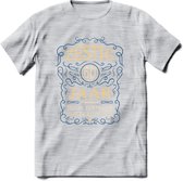 60 Jaar Legendarisch Gerijpt T-Shirt | Royal Blue - Ivoor | Grappig Verjaardag en Feest Cadeau Shirt | Dames - Heren - Unisex | Tshirt Kleding Kado | - Licht Grijs - Gemaleerd - M