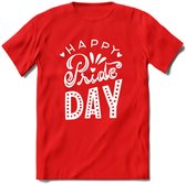 Pride Day | Pride T-Shirt | Grappig LHBTIQ+ / LGBTQ / Gay / Homo / Lesbi Cadeau Shirt | Dames - Heren - Unisex | Tshirt Kleding Kado | - Rood - XL
