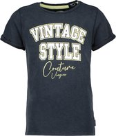 Vingino Girls Short Sleeve Fajah Washed Black maat 164