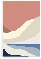 Walljar - Desert Mountains - Muurdecoratie - Poster