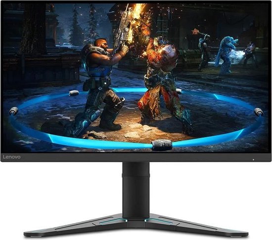 Lenovo G27-20 - 27" FullHD Gaming Monitor (IPS, 144Hz, 1ms, HDMI, DP, FreeSync Premium and G-Sync, HDR Deconding, Metal Base) Tilt/Height Adjustment - Black