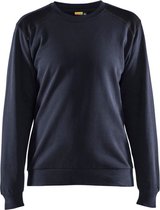 Blaklader Sweatshirt bi-colour Dames 3408-1158 - Donker marineblauw/Zwart - XL