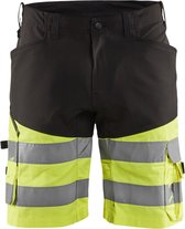 Blaklader Short met stretch High Vis 1541-1811 - Zwart/High Vis Geel - C46