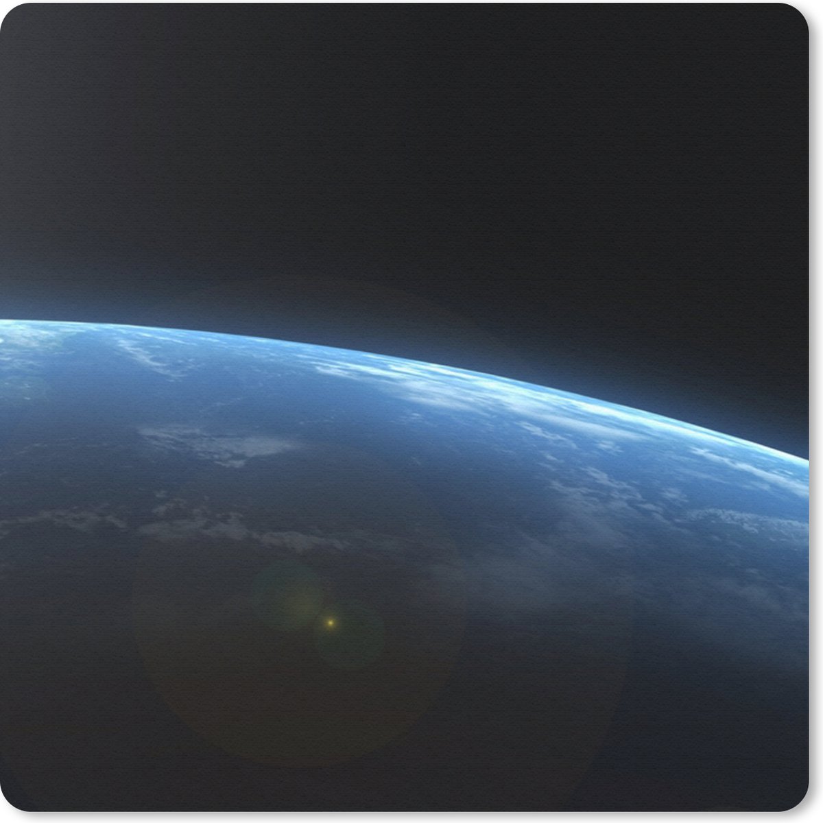 Muismat 30x30 cm - Mousepad Aarde - Ruimte - Planeten - Muismatten