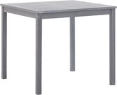 Decoways - Tuintafel 80x80x74 cm massief acaciahout grijs