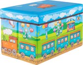 Springos Speelgoedkist - Opbergbox - Kinderkamer - 30 x 48 x 29 cm - Multicolor