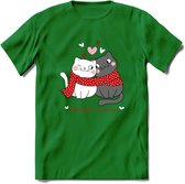 Sweet Time - Valentijn T-Shirt | Grappig Valentijnsdag Cadeautje voor Hem en Haar | Dames - Heren - Unisex | Kleding Cadeau | - Donker Groen - XL